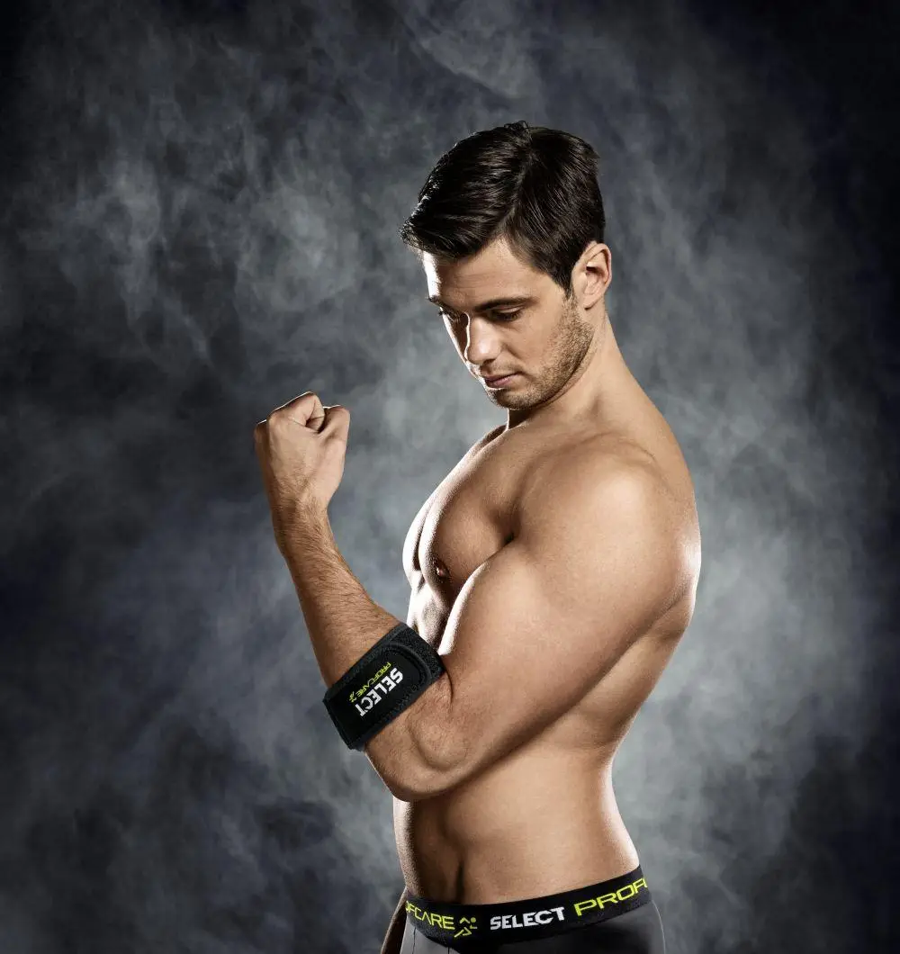 Бандаж на лікоть SELECT Tennis, golf and mouse elbow support (010) чорний, one size