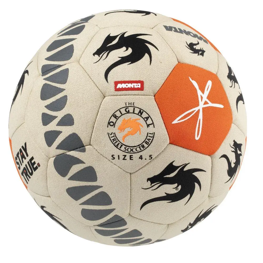 Мяч для футбольного фристайла Monta FreeStyler беж/помаранч, 4,5