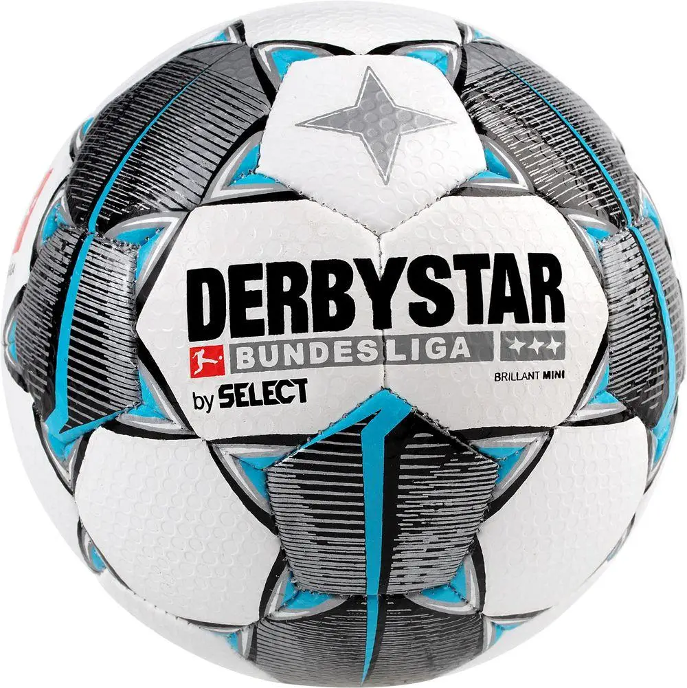 Мяч футбольный SELECT DERBYSTAR Bundesliga Brillant Mini біло/чорн/сірий