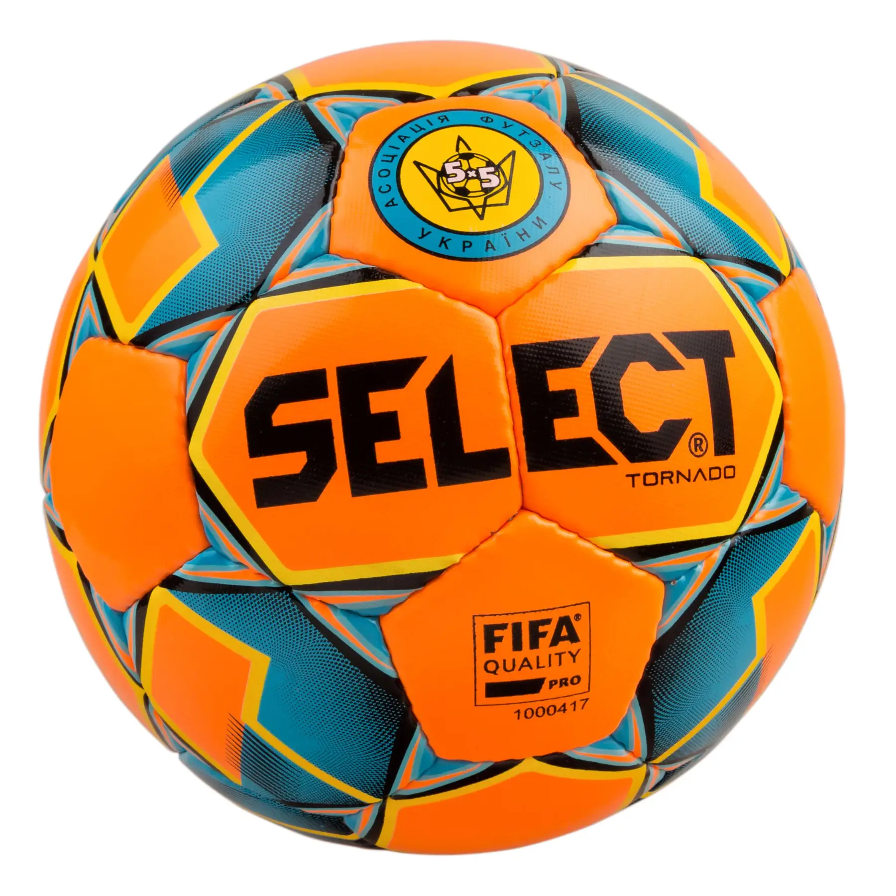 М’яч футзальний SELECT Futsal Tornado (FIFA Quality PRO) помаран/синій