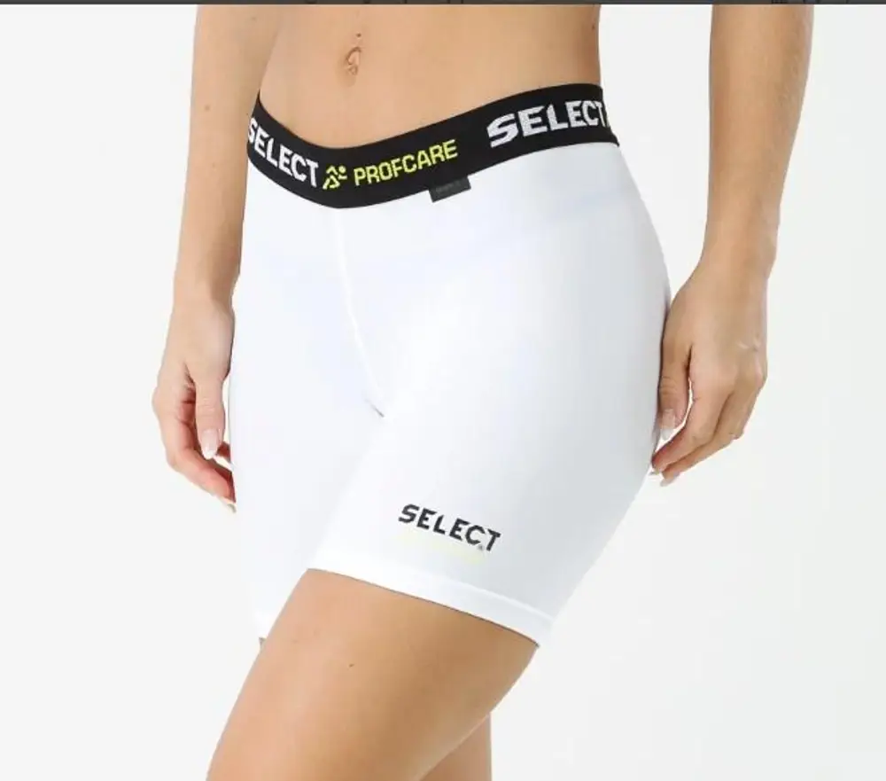 Термошорты SELECT Compression shorts, women 6402W  білий, L фото товара