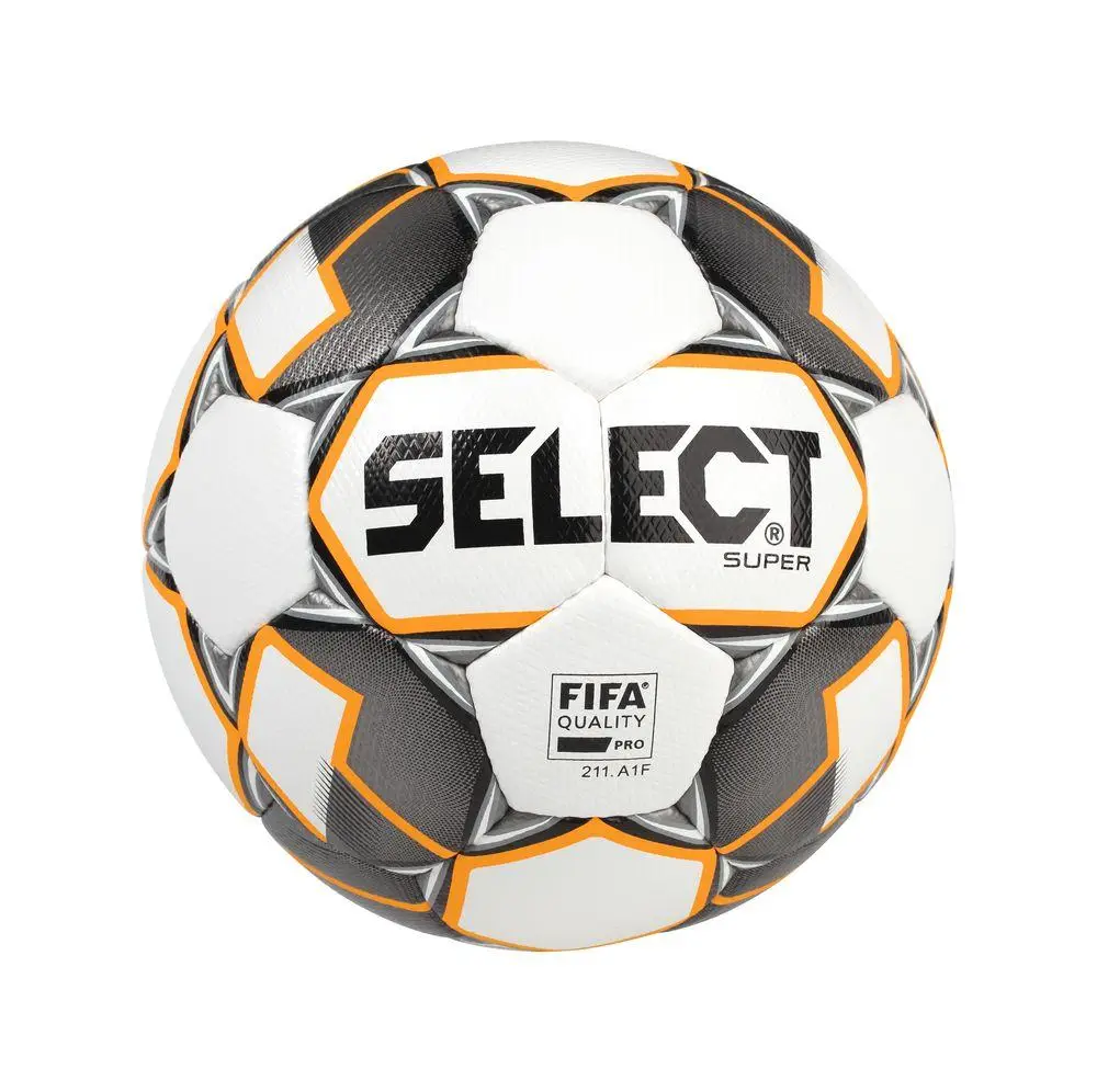 М’яч футбольний SELECT Super (FIFA Quality PRO) біл./сір./жовт, 4