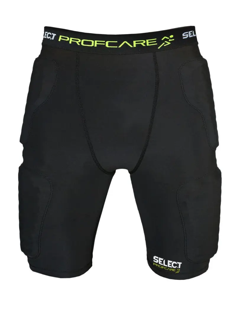 Компрессионные шорты SELECT Compression shorts with pads 6421 (010) чорний, L