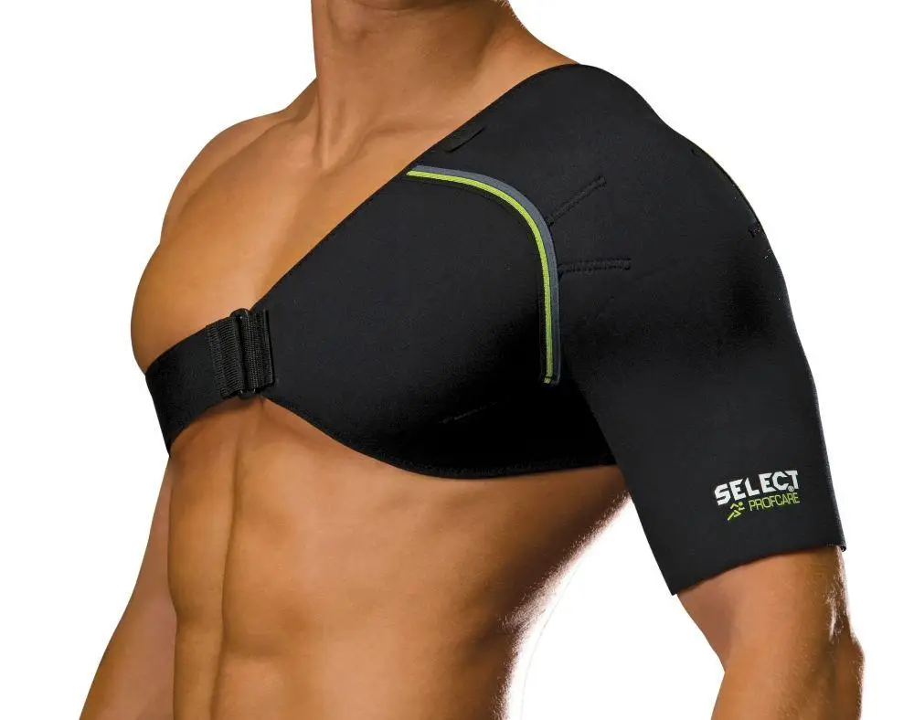 Бандаж для плеча SELECT Shoulder support 6500  чорн/зел, XL фото товару