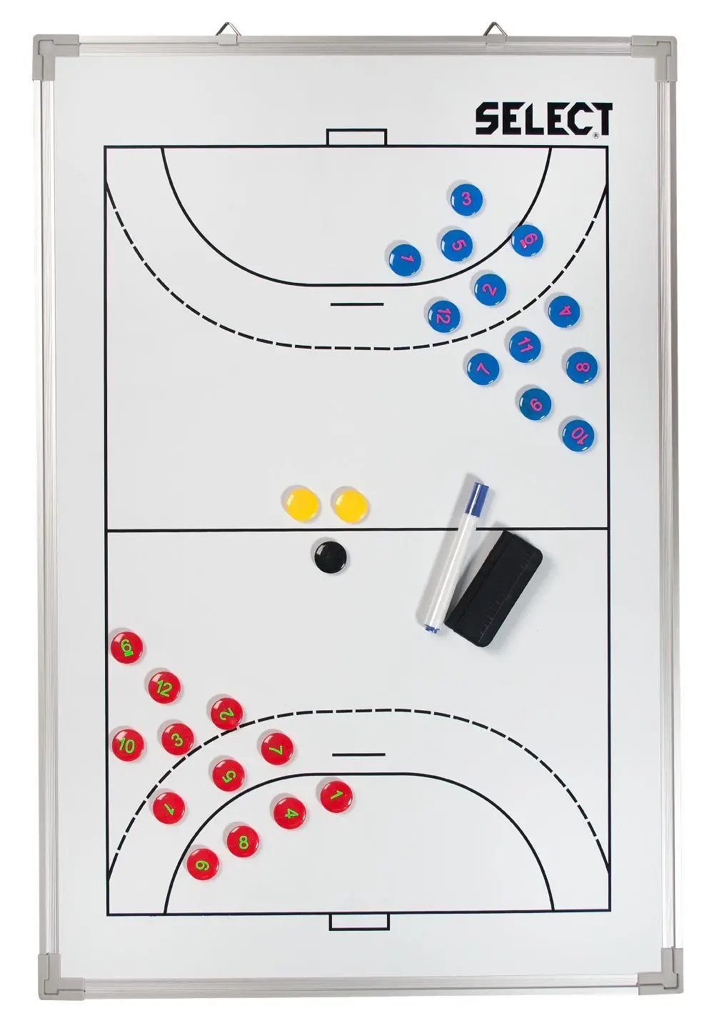 Тактична дошка SELECT Tactics board alu - handball білий, 60х90