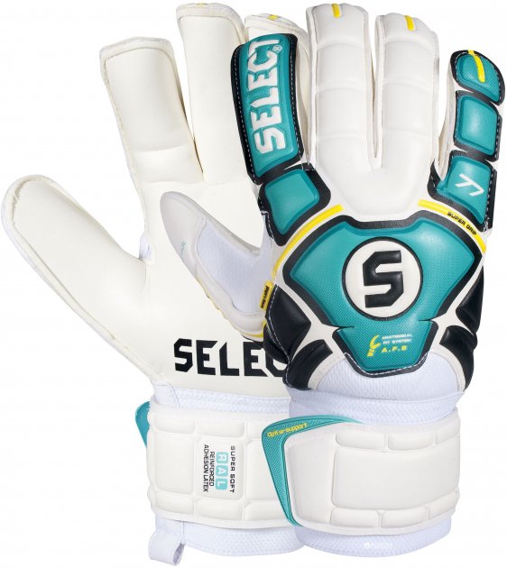 Воротарські рукавиці SELECT 77 Super Grip  біл/блак/чорн, 9,5 фото товару
