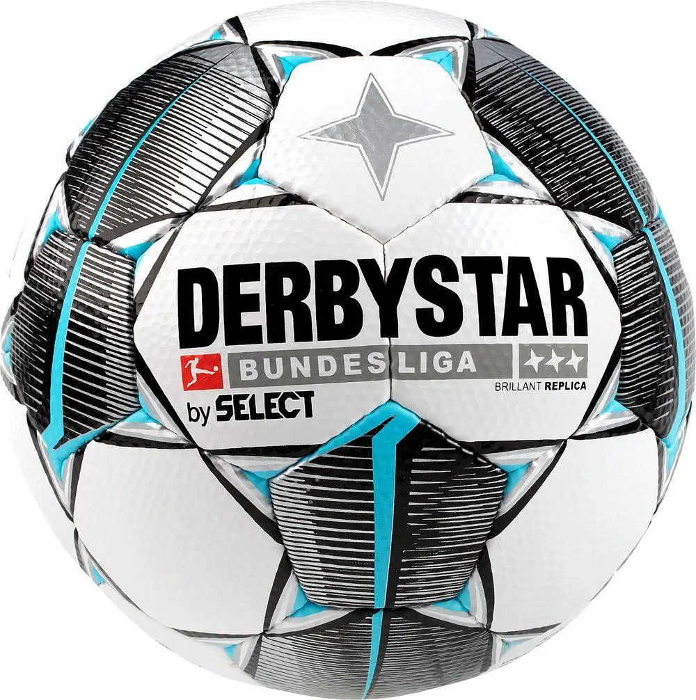 М’яч футбольний SELECT DERBYSTAR Bundesliga Brillant Replica (147) біло/чорн/сірий, 5