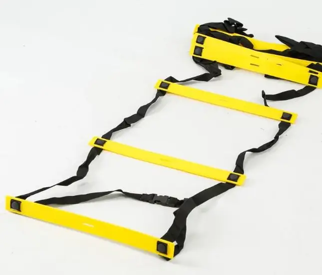 Лестница для тренировки координации SELECT Agility ladder - outdoors  жовт/чорн, 6 м фото товара