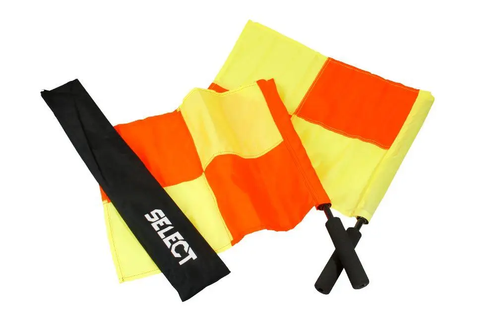 Профессиональные флажки арбитра Select Linesmans flag, Professional  червон/жовтий фото товара