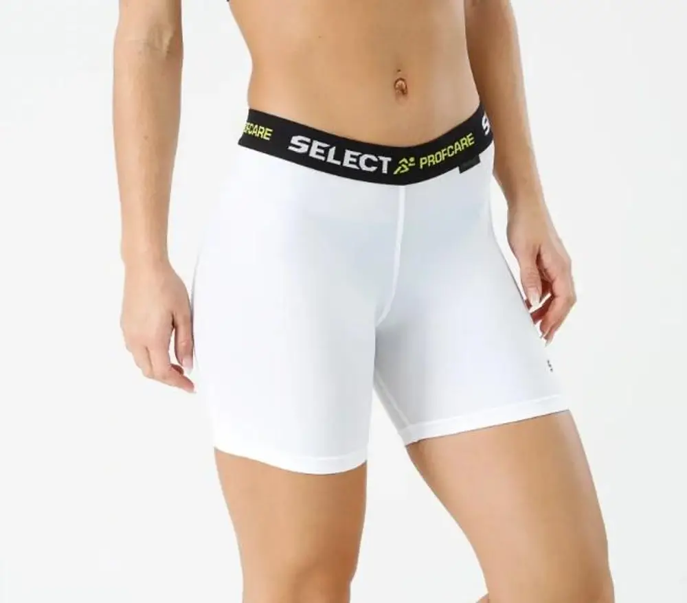 Термошорты SELECT Compression shorts, women 6402W  білий, XL фото товара