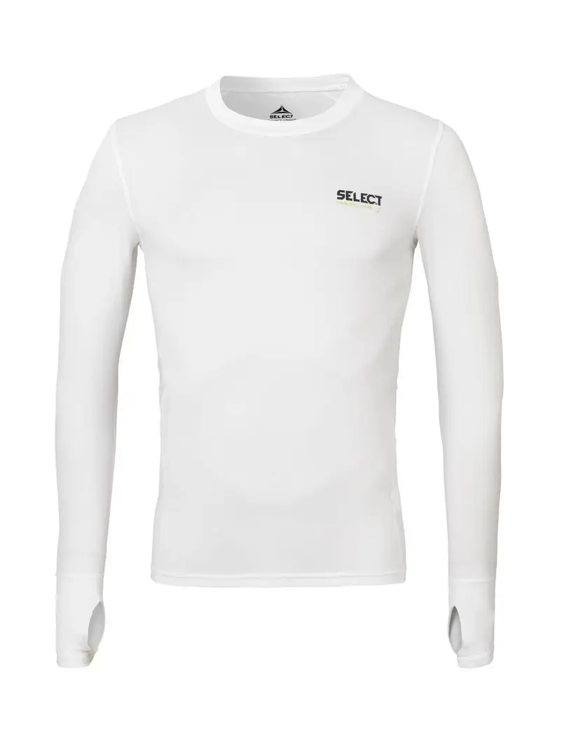 Термофутболка SELECT Compression shirt with long sleeves 6902  білий, L фото товару