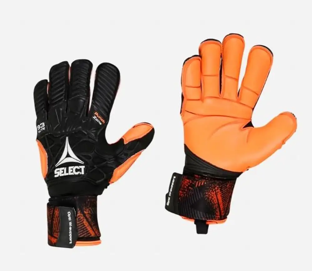 Вратарские перчатки SELECT 93 Elite  чорн/помаран, 10 фото товара