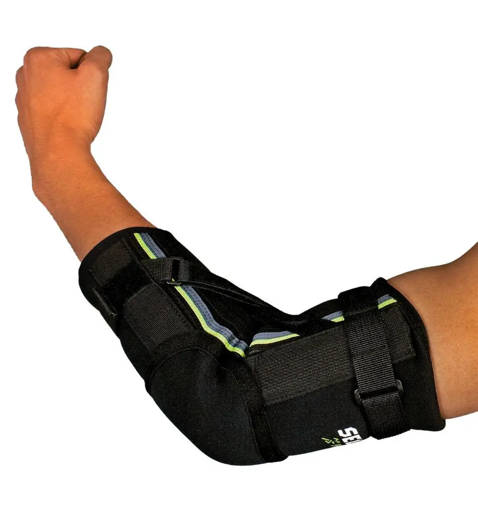 Налокотник SELECT Elbow support with splints 6603  чорн/зел, XL фото товара