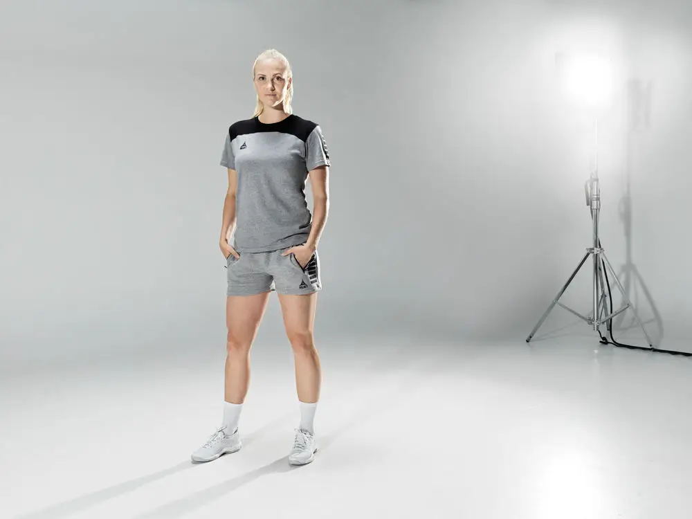 Футболка SELECT Oxford t-shirt women (224) сіро/чорн, S