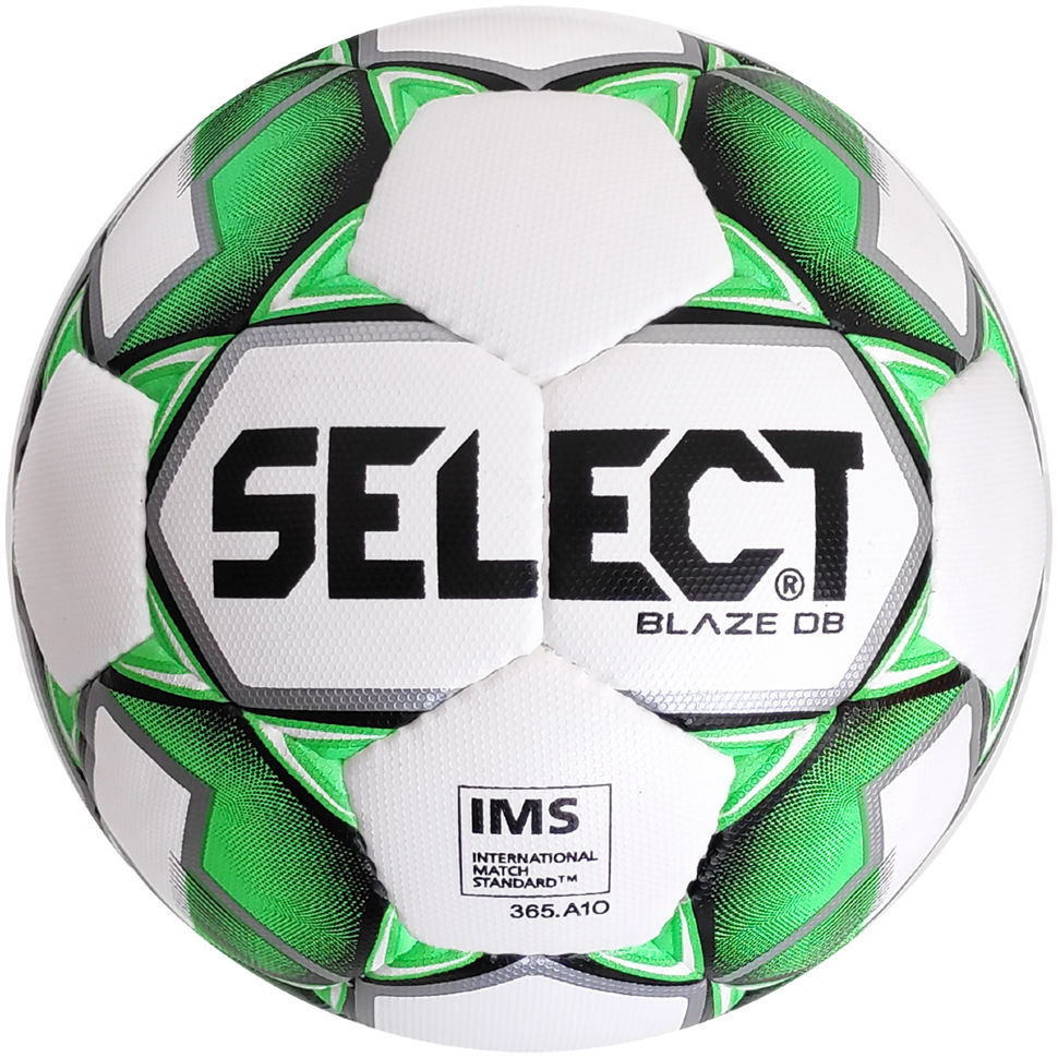 Мяч футбольный SELECT Blaze DB (IMS) (smpl) біл/зелений, 5