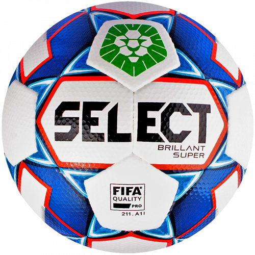 М’яч футбольний SELECT Brillant Super ПФЛ (012) біл/синій, 5