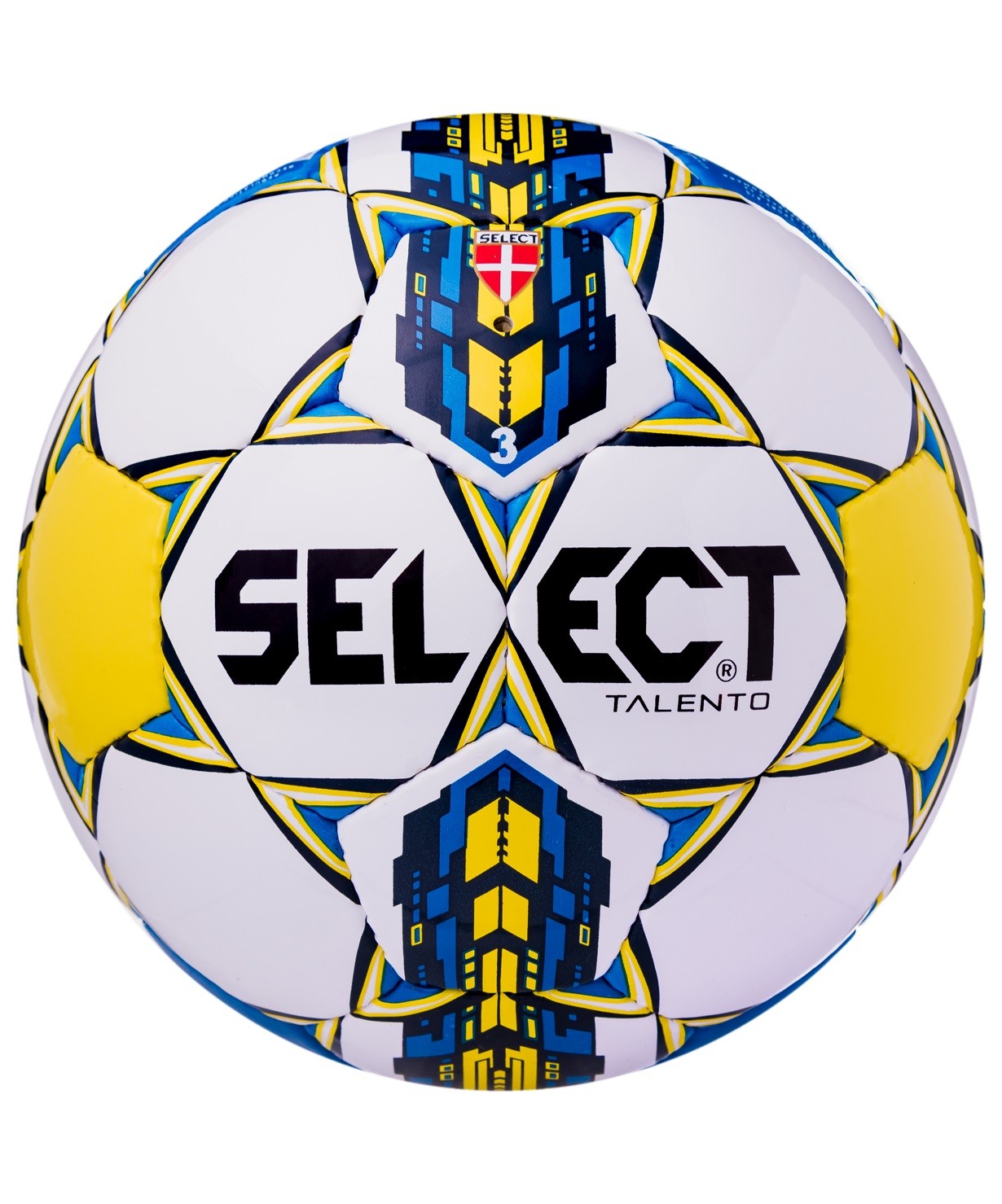 М’яч футбольний SELECT Talento (smpl) біл/син/жовт, 3