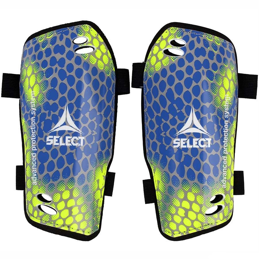 Щитки SELECT Standard (107) жовт/син, S