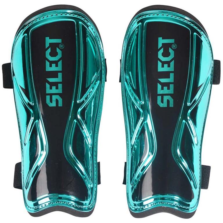 Щитки SELECT Standard (227) бірюз/чорн, M