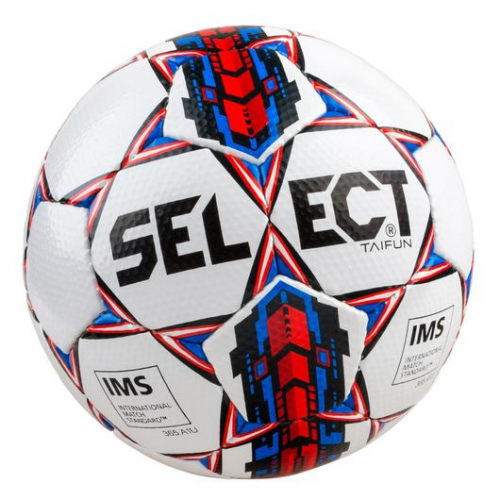 Мяч футбольний SELECT Taifun IMS  біл/червоний, 5 фото товару