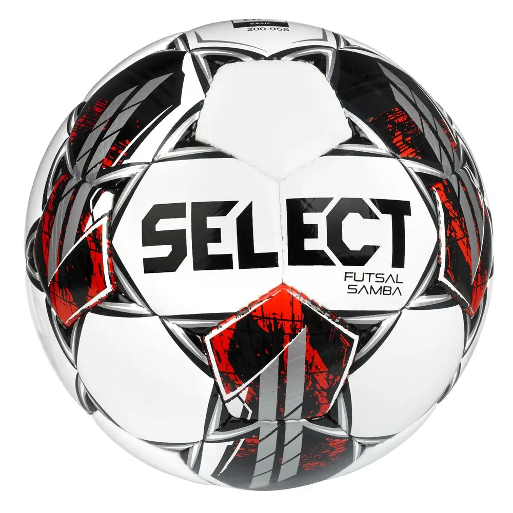 М’яч футзальний SELECT Futsal Samba (FIFA Basic) v22 біло/срібний, 4