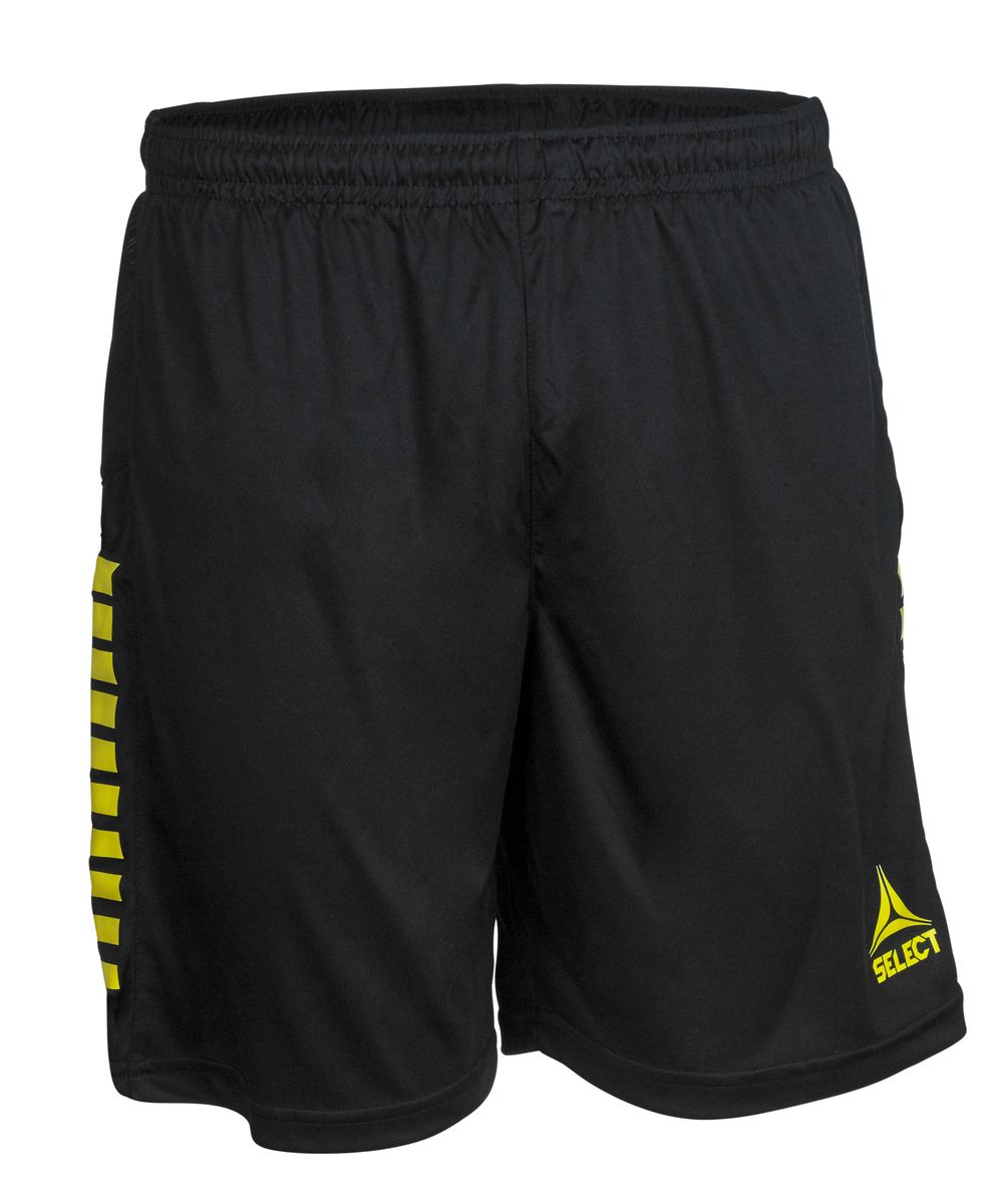 Шорти SELECT Spain player shorts чорний/жовт, 6 років