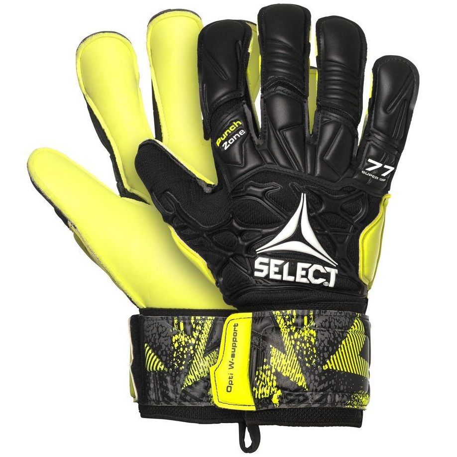 Воротарські рукавиці SELECT 77 Super Grip  чорн/жовтий, 9 фото товару
