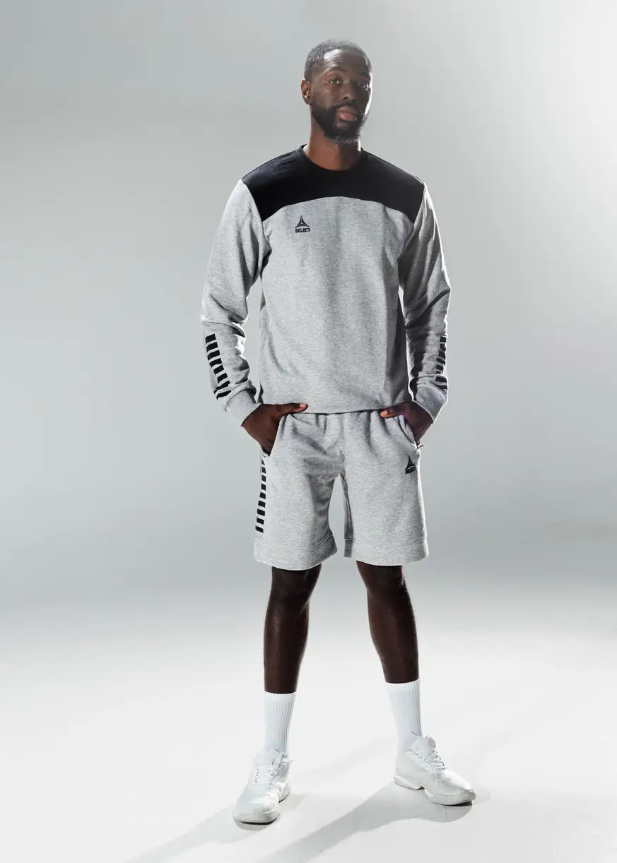 Світшот SELECT Oxford Sweat (968) сіро/чорн, S