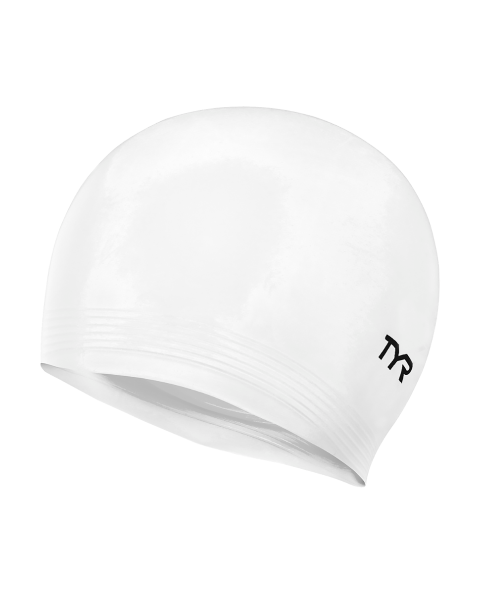 Шапочка для плавання TYR Latex Swim Cap, White, Onesize, White