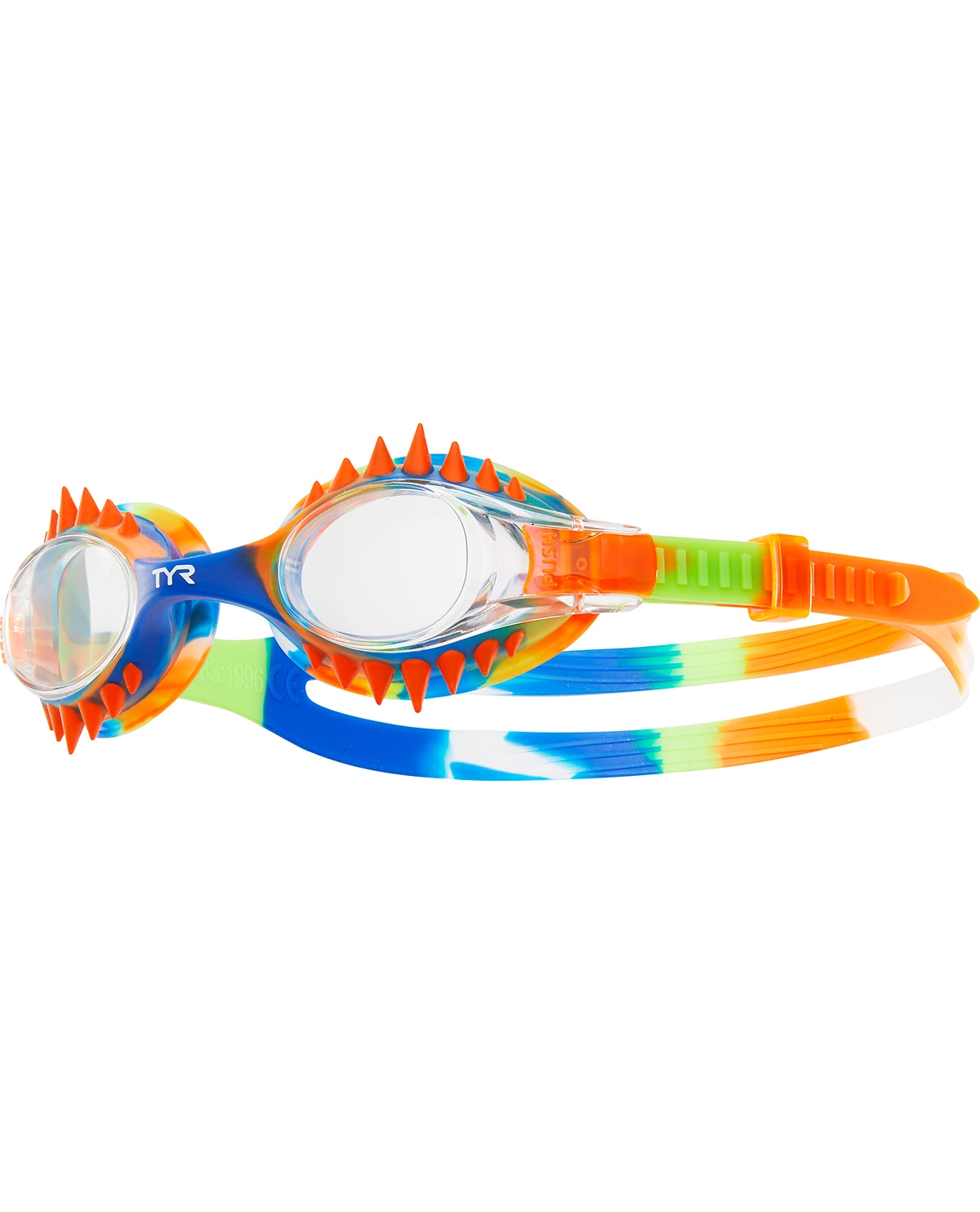Окуляри TYR Swimple Spike Tie Dye Kids, Clear/Orange/Blue