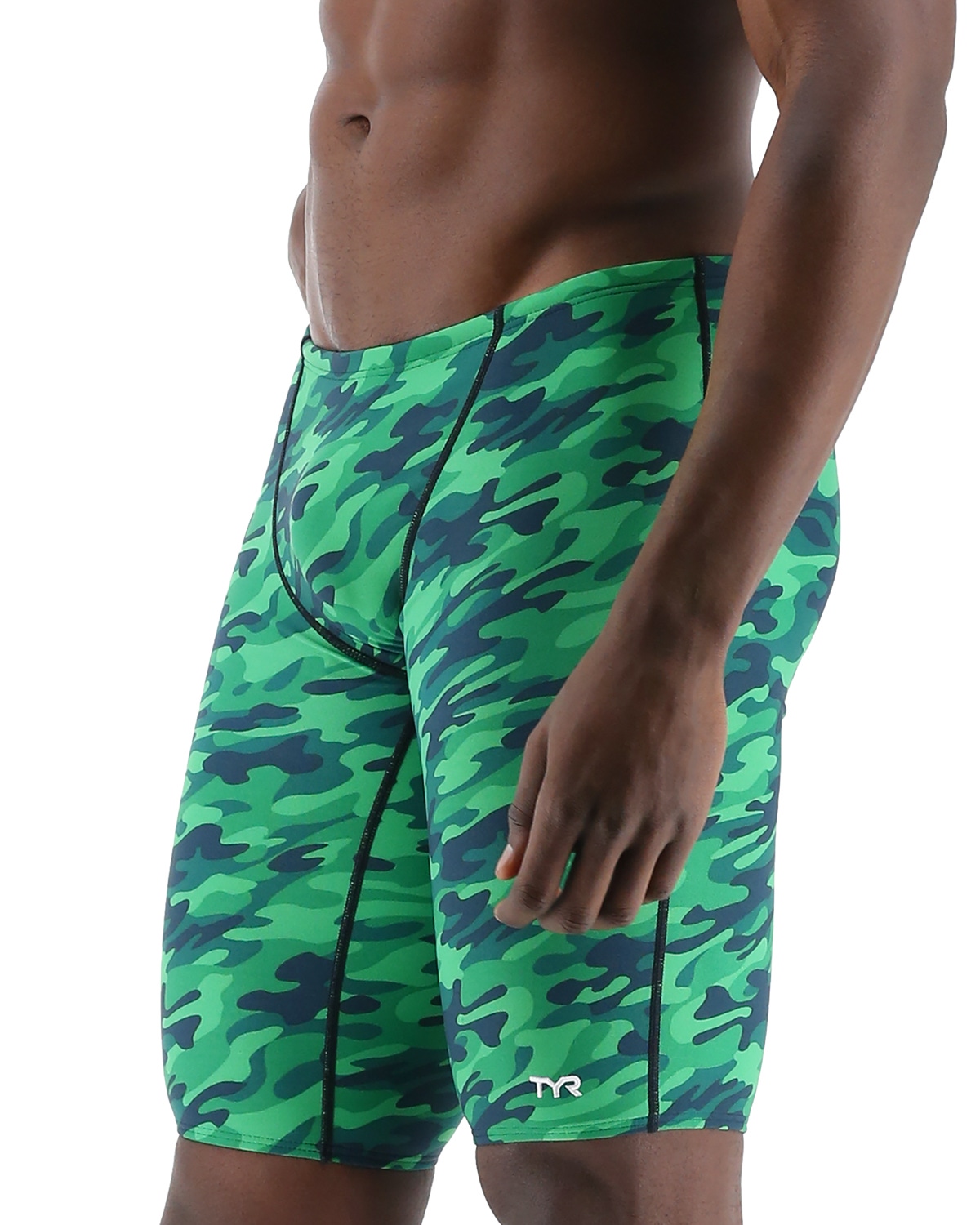Чоловічі плавки-джаммери TYR Men's Camo Jammer, Green, 28, Green