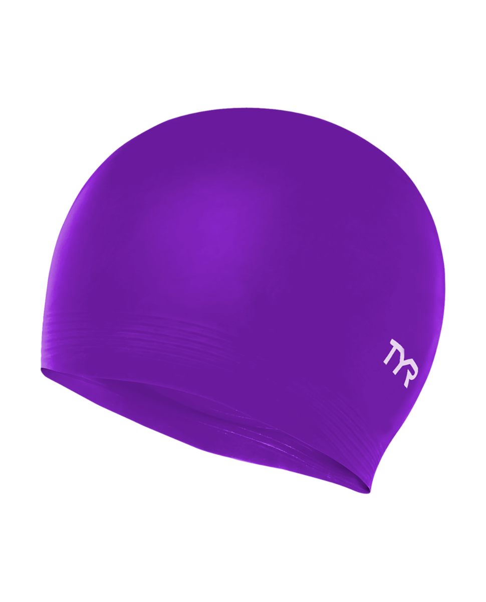 Шапочка для плавання TYR Latex Swim Cap, Purple, Onesize, Purple