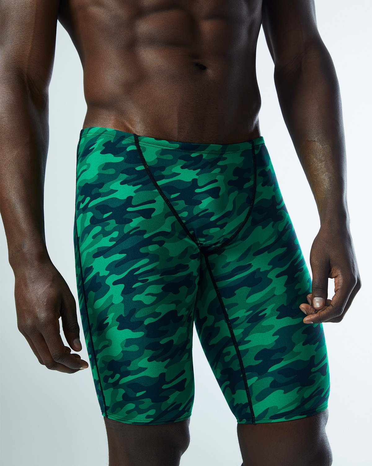 Чоловічі плавки-джаммери TYR Men's Camo Jammer, Green, 28, Green
