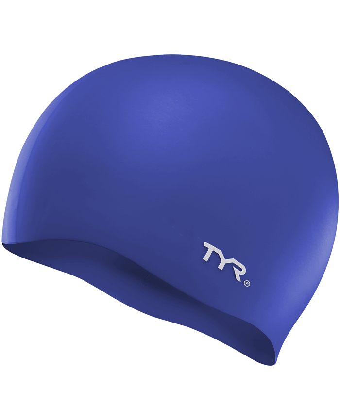 Шапочка для плавання TYR Wrinkle Free Junior Silicone Swim Cap, Royal, Onesize, Royal