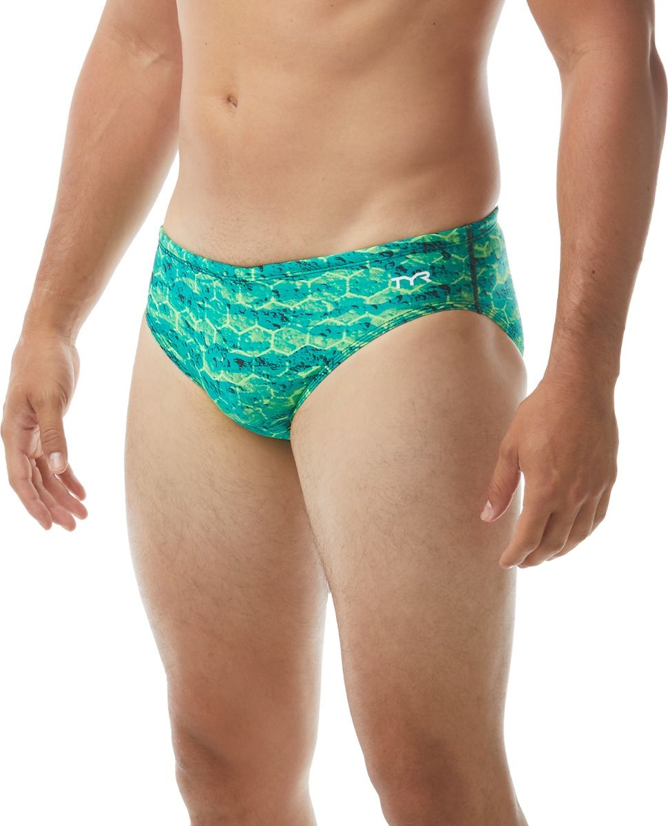 Чоловічі плавки TYR Men's Agran Racer, Зелений, 32, Green