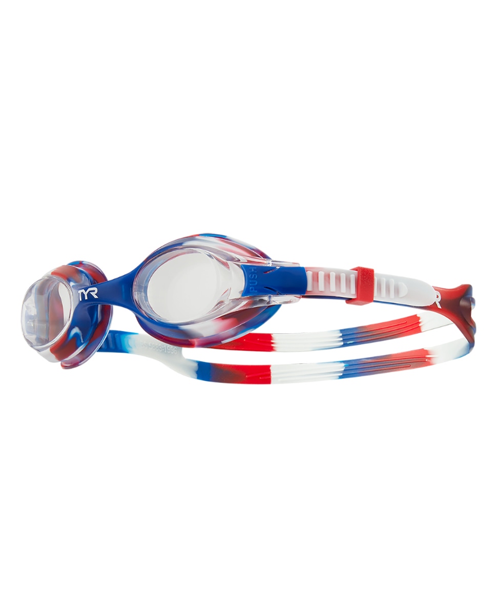 Окуляри TYR Swimple Tie Dye Kids, Red/Navy