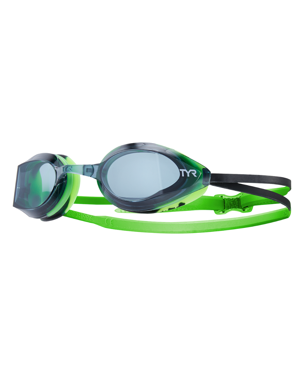 Окуляри TYR Edge-X Racing, Black/Green, Onesize