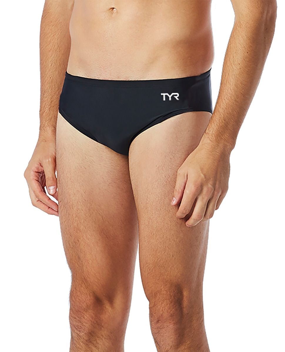 Чоловічі плавки TYR Solid Male Racer-A, Черный, 34, Black