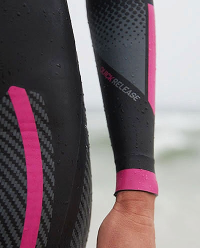 Гідрокостюм жіночий TYR Women’s Hurricane Wetsuit Cat 5, Чорний, XL, Black/Turquoise/Fuschia