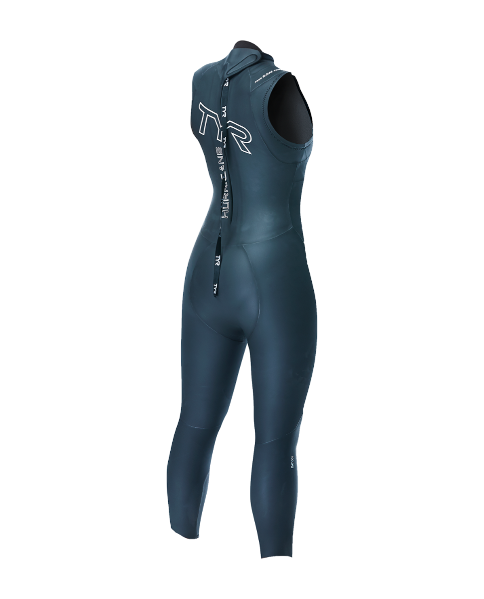 Гідрокостюм жіночий TYR Women's Hurricane Wetsuit Cat 1 Sleeveless, Чорний, M, Black