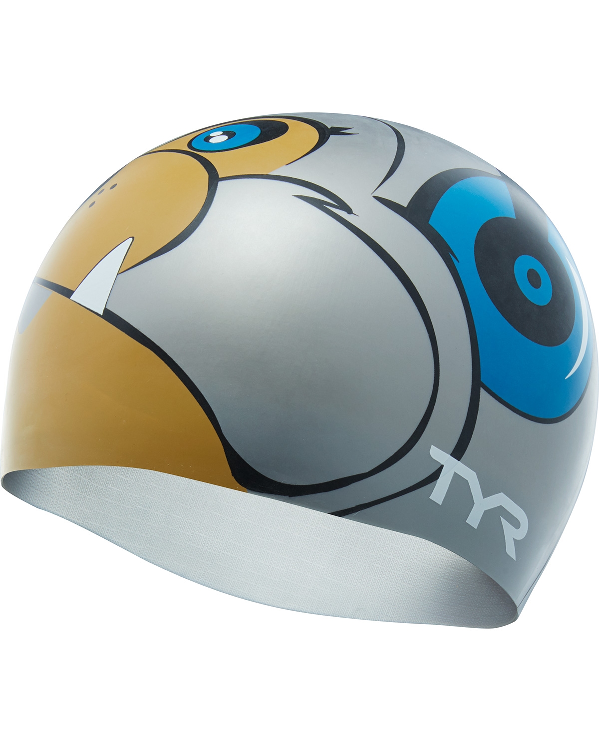 Шапочка для плавання TYR Bark Jams Swim Cap, Grey, Onesize, Grey