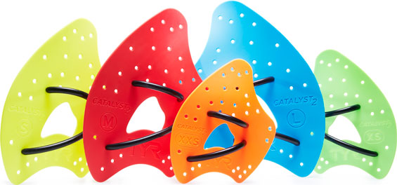Лопатки для плавання TYR Catalyst 2 Paddles, Red, M, Красный