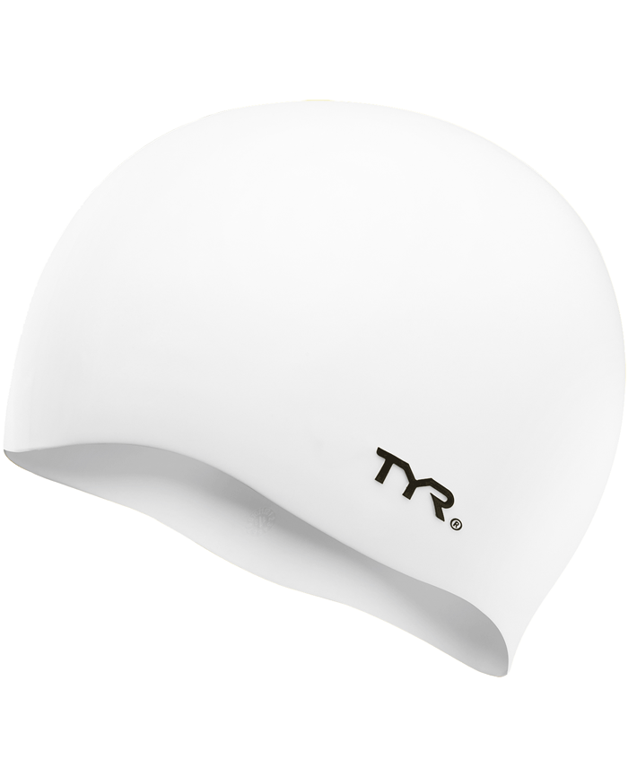 Шапочка для плавання TYR Wrinkle Free Junior Silicone Swim Cap, White, Onesize, White