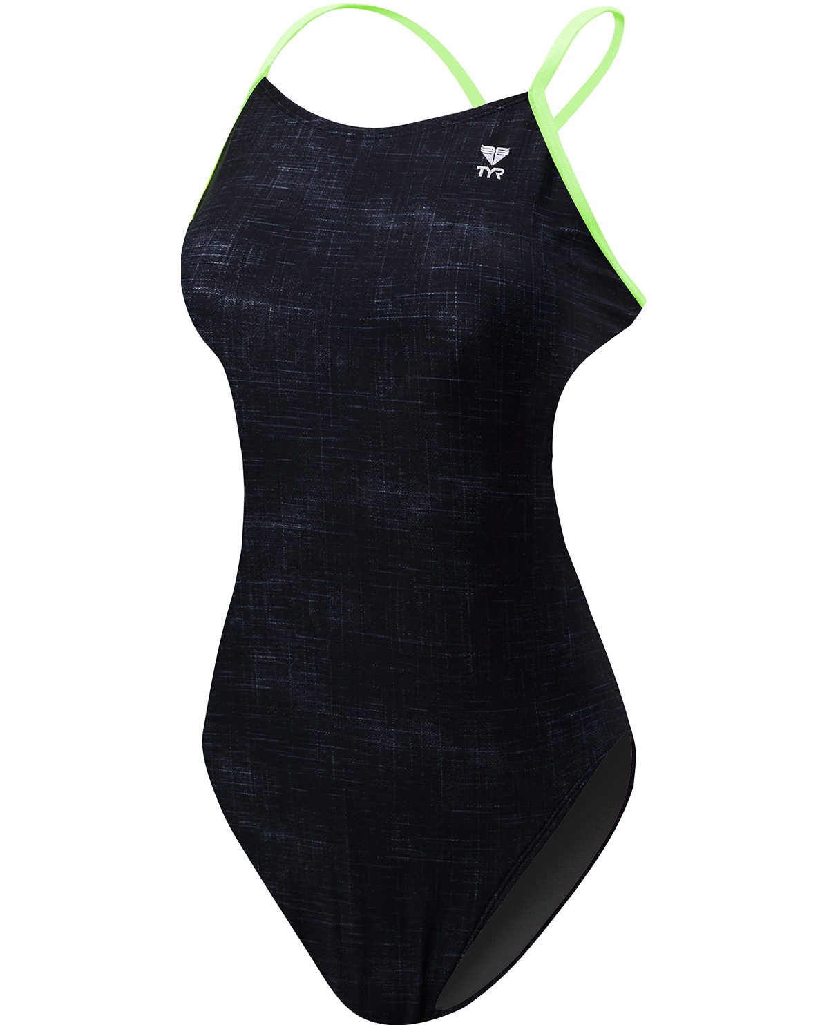 Купальник TYR Training Sandblasted Womens Cutoutfit, Чорный, 36, Black