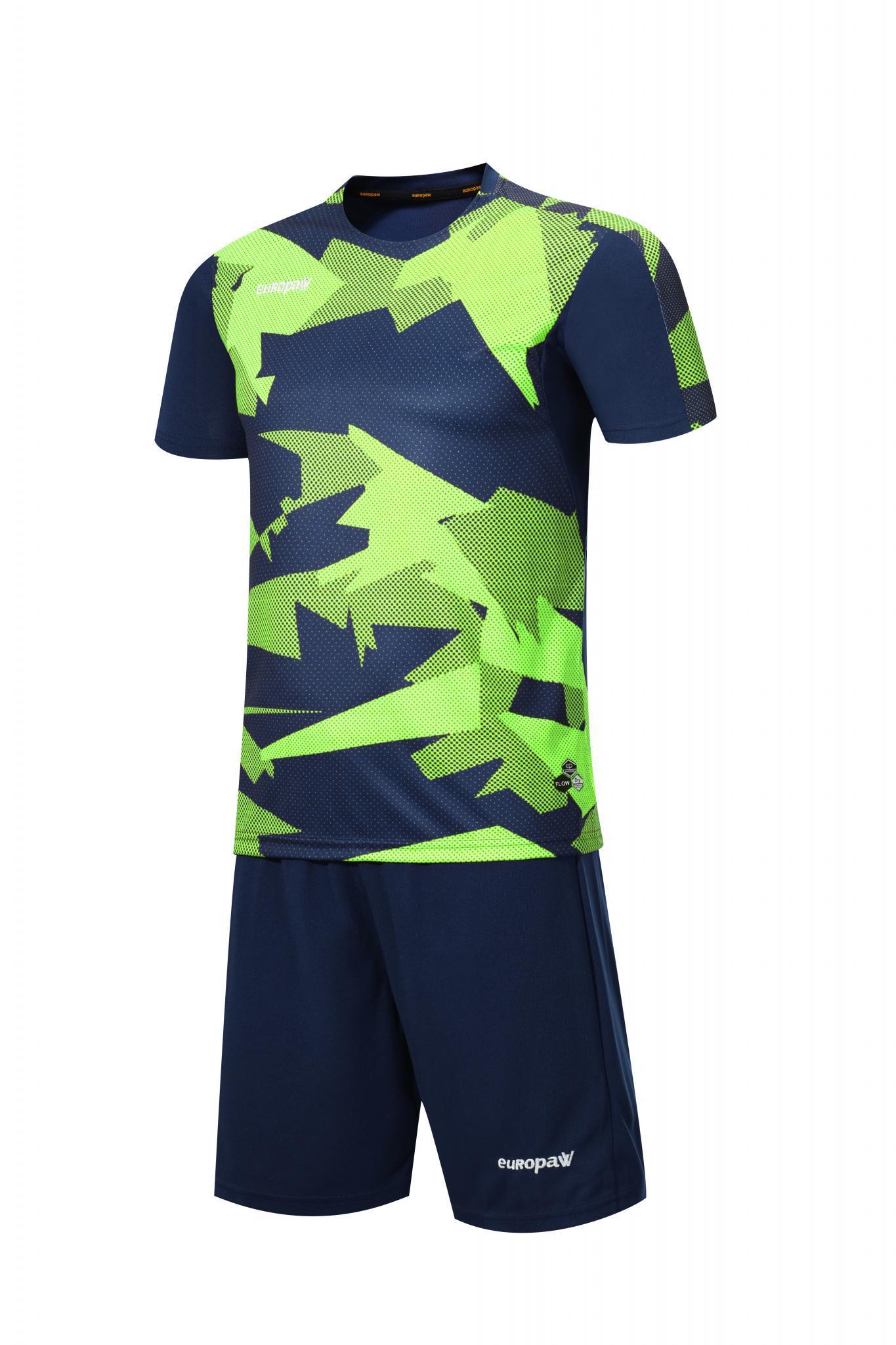 Футбольная форма Europaw 022 т.сине-салатовая [S] фото товара