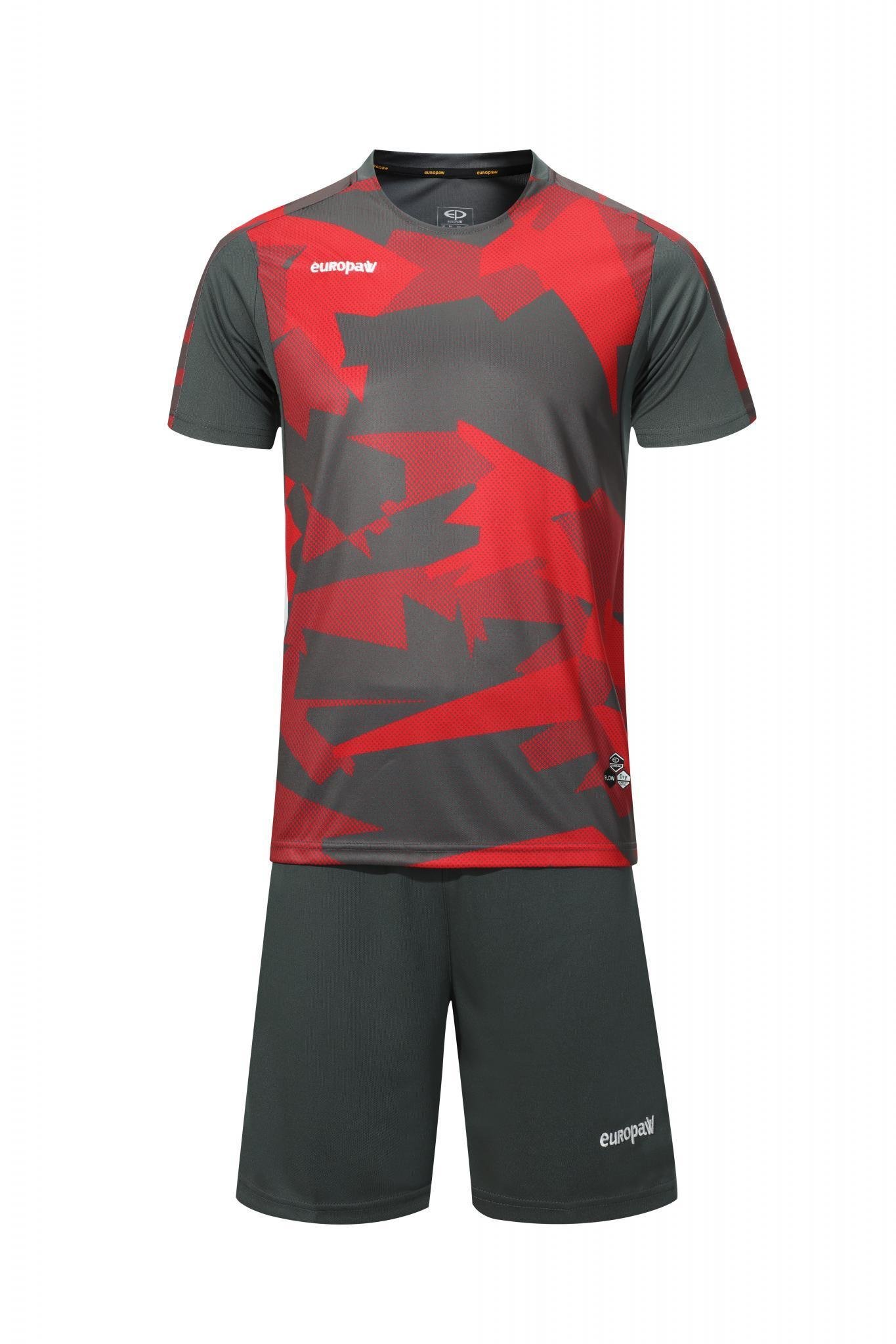 Футбольная форма Europaw 022 серо-красная [S] фото товара