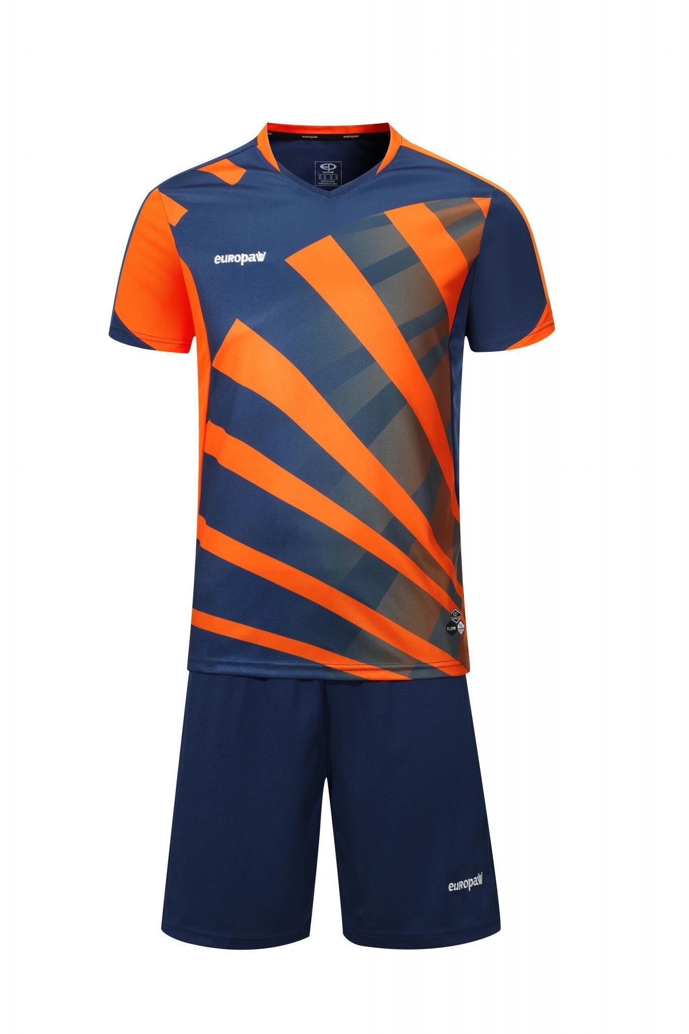 Футбольная форма Europaw 023 т.сине-оранжевый [S] фото товара