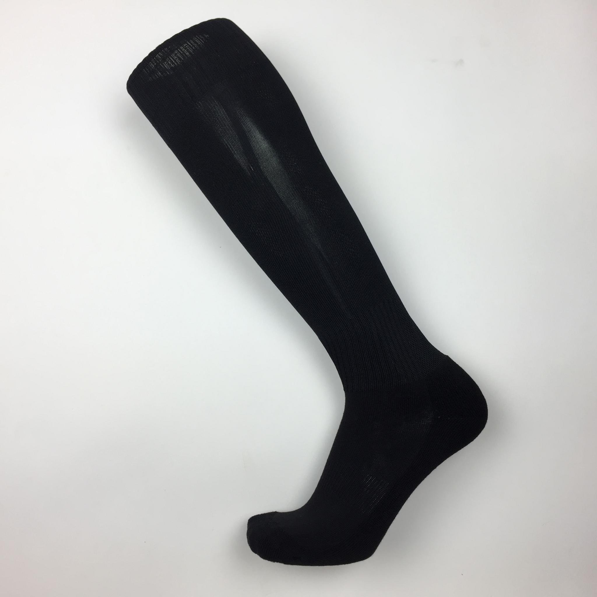 Гетры футбольные Europaw CTM-011 черные с трикотажным носком [41-45] фото товара