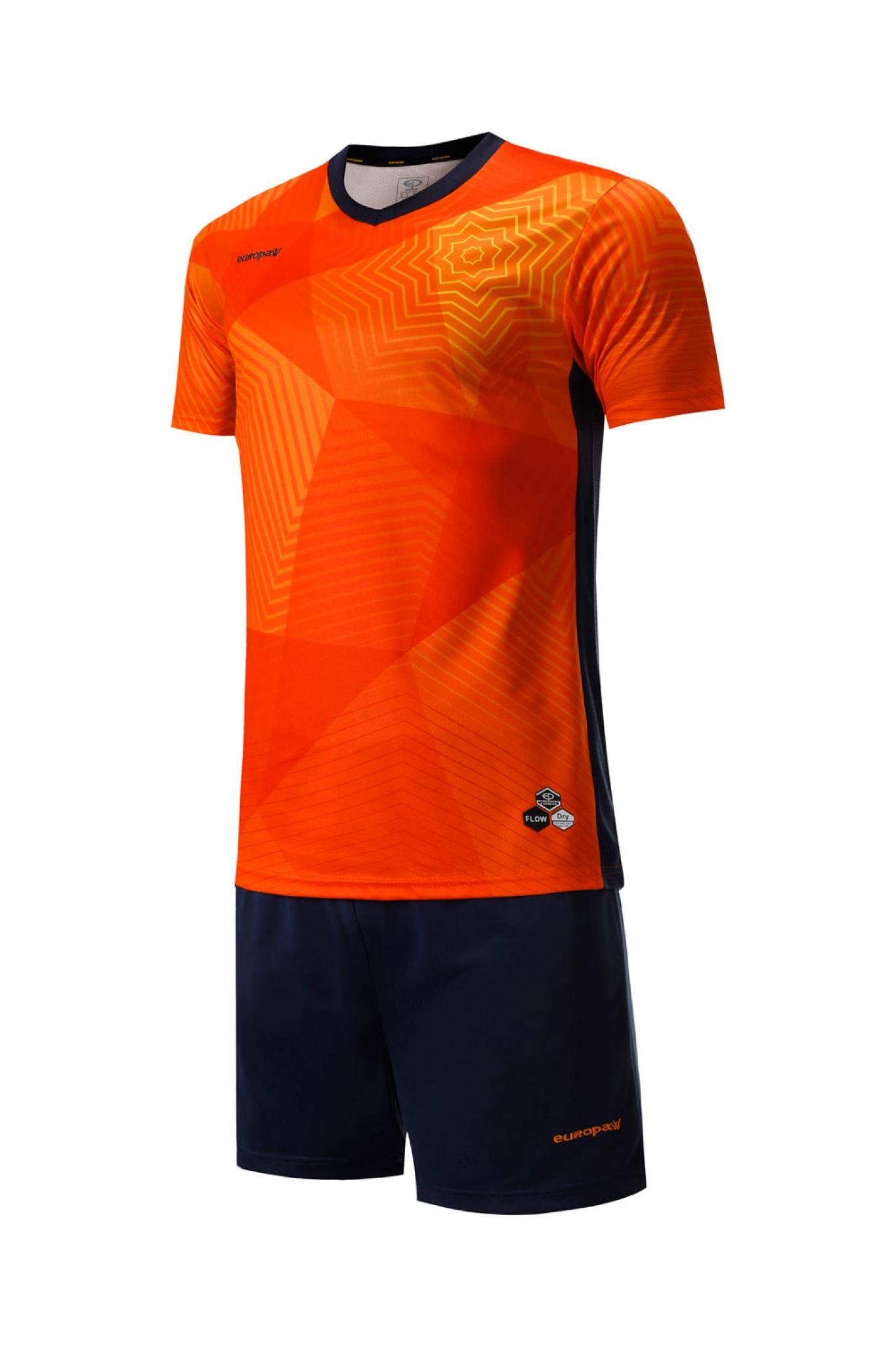 Футбольная форма Europaw 025 оранжево-т.синяя [S] фото товара