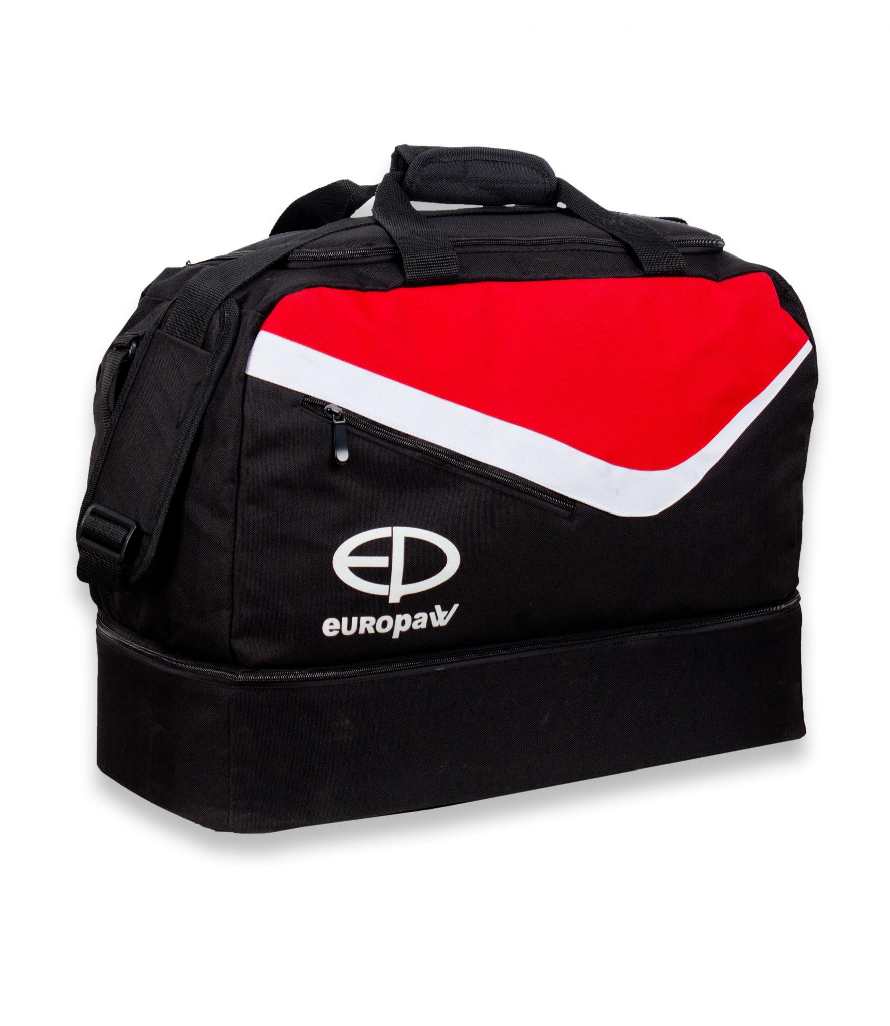 Сумка спортивная Europaw TeamLine черно-красная фото товару